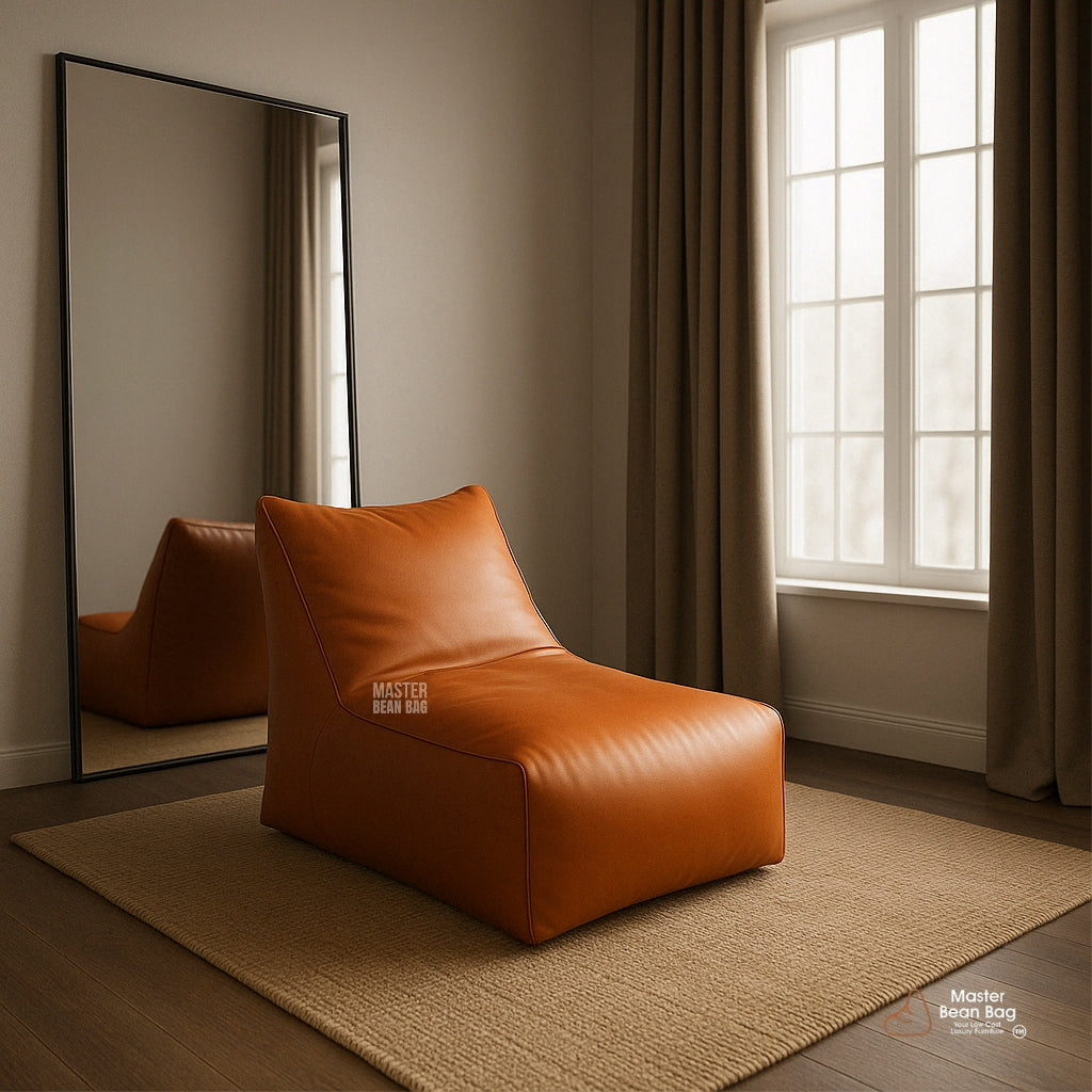 6XL PREMIUM TAN LOUNGER SOFA BEAN BAG