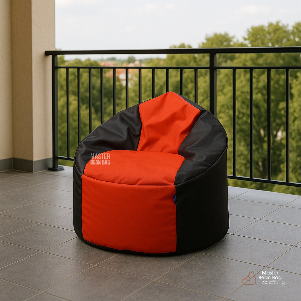 3XL PREMIUM RED AND BLACK MUDHA BEAN BAG