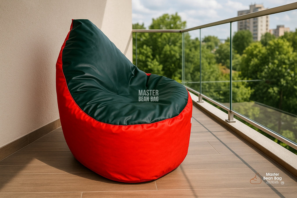 4XL PREMIUM RED AND  DT MILITERY GREEN RECLINER BEAN BAG