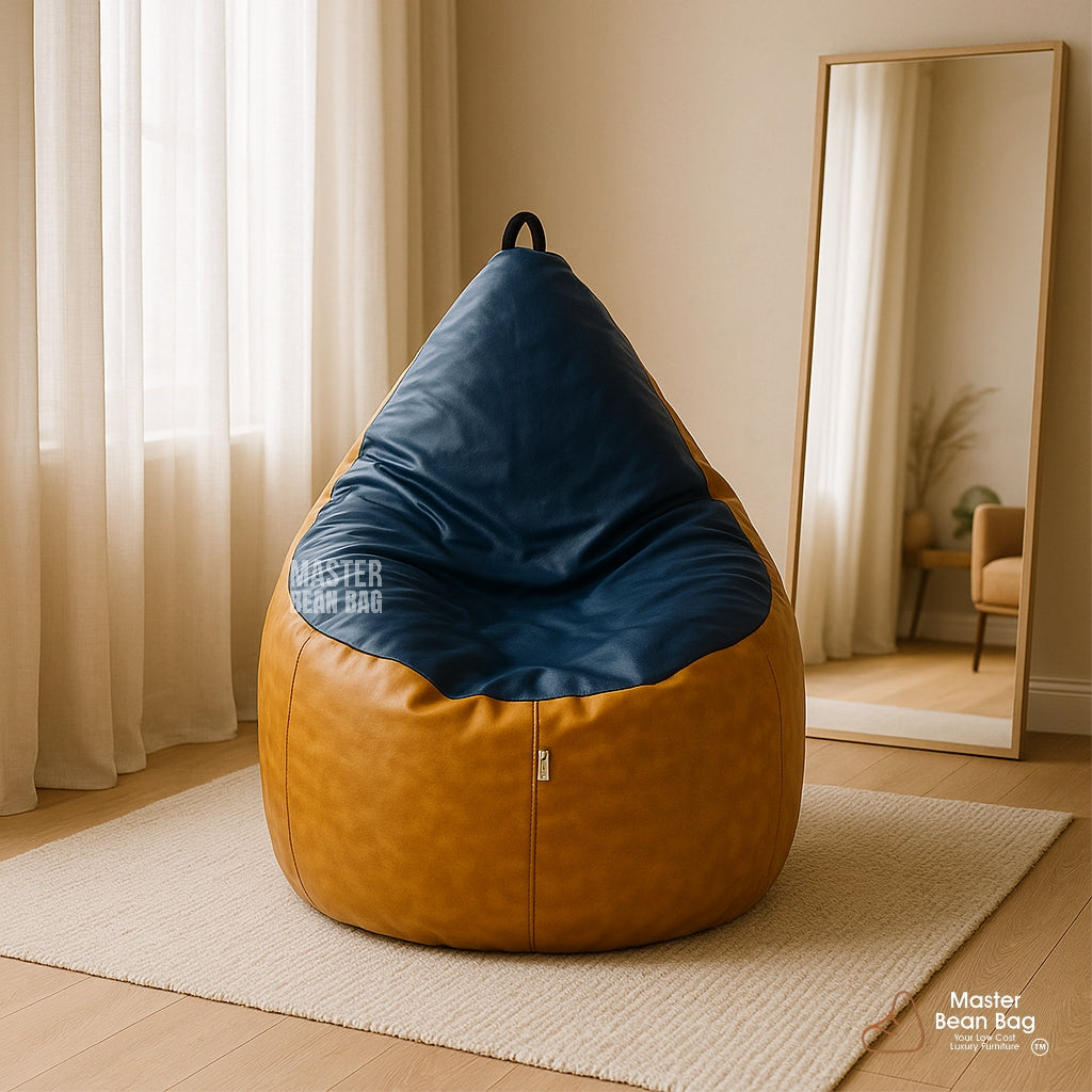 4XL DT NAVY BLUE AND AND GOLDEN BEAN BAG