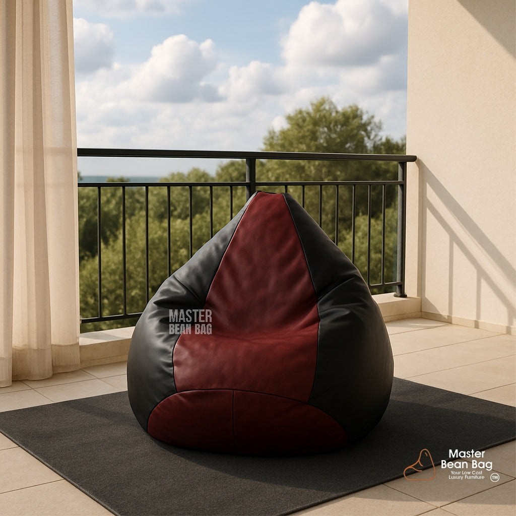 5XL PREMIUM LIGHT BROWN AND BLACK BEAN BAG