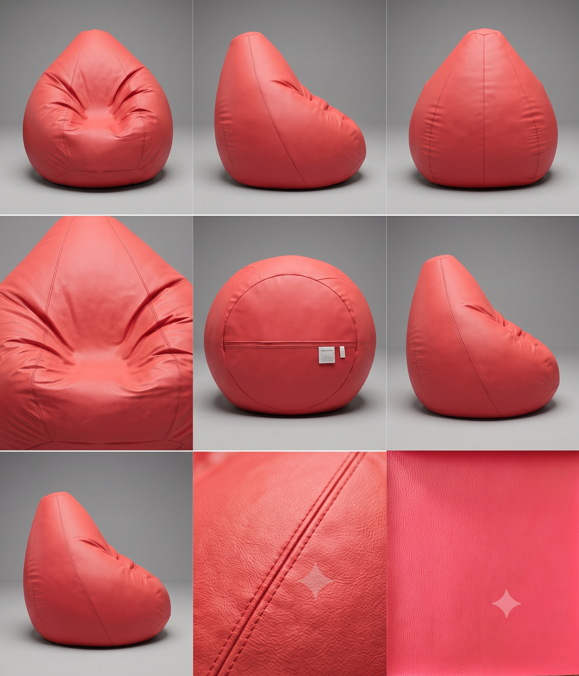 9XL Export Quality Bean Bag – Coffee Brown Unfilled