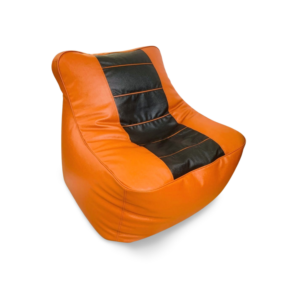 7XL PREMIUM TAN AND BLACK CHAIR BEAN BAG