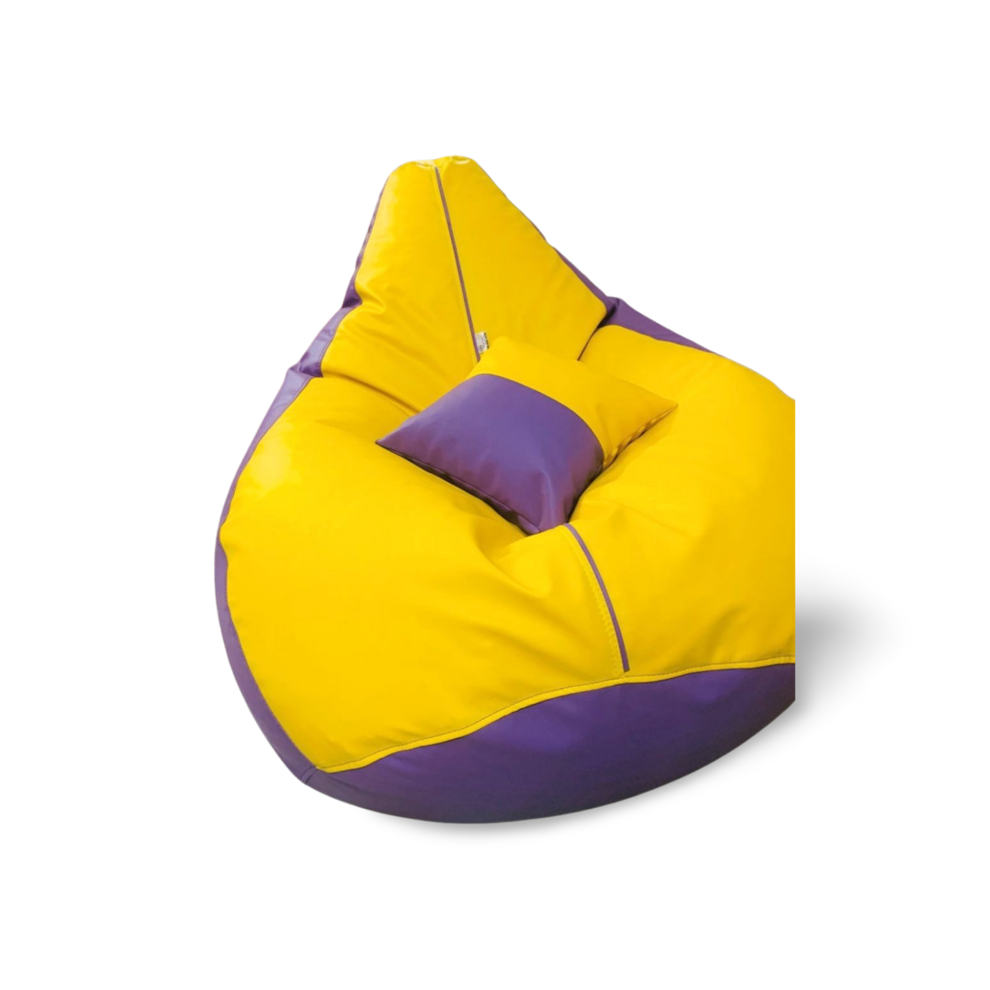 4XL PREMIUM YELLOW AND LIGHT VIOLET BEAN  BAG