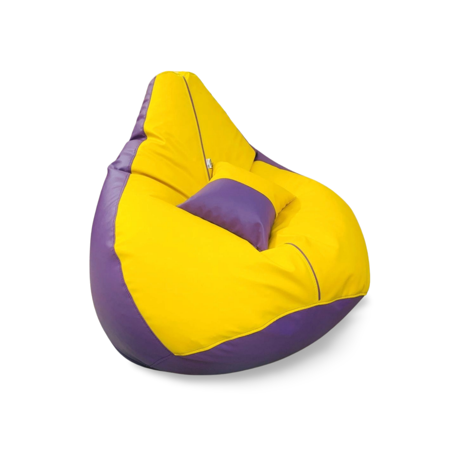 4XL PREMIUM YELLOW AND LIGHT VIOLET BEAN  BAG