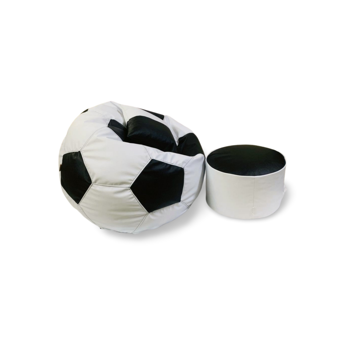 4XL PREMIUM BLACK AND WHITE FOOTBALL BEAN BAG