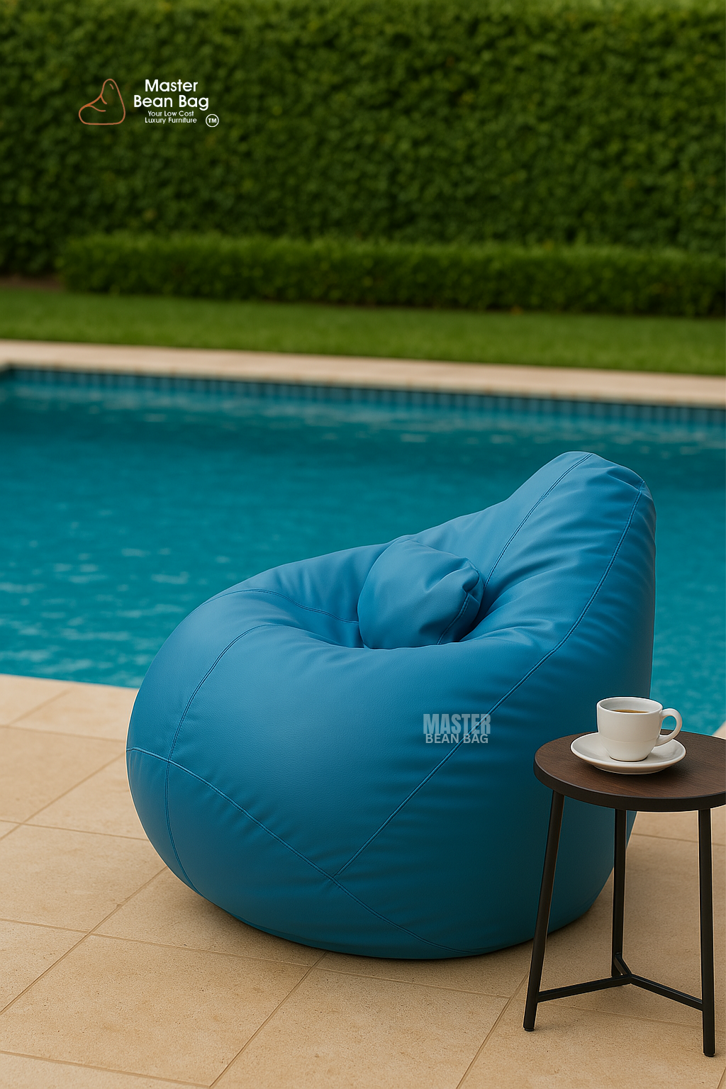4XL PREMIUM S.GREEN BEAN BAG WITH PILLOW