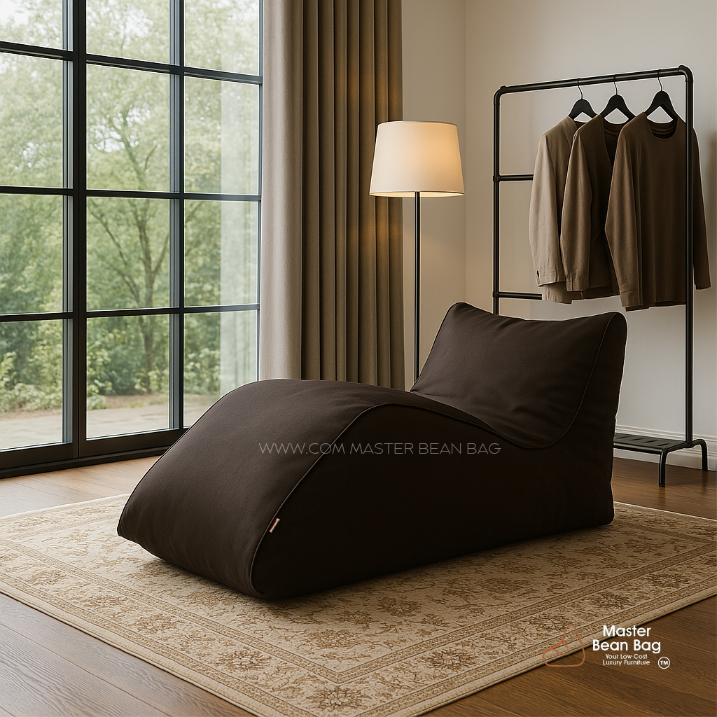 6XL PREMIUM COFFEE BROWN  LOUNGER BEAN BAG