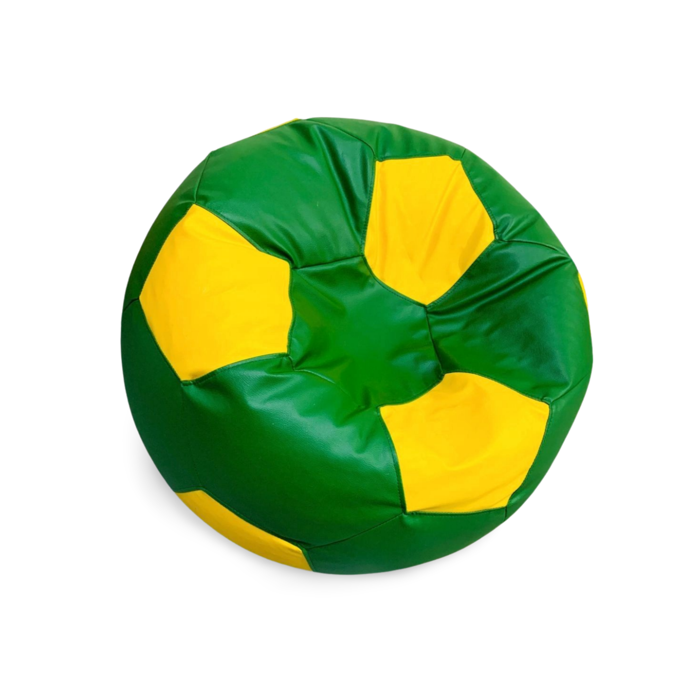 4XL PREMIUM YELLOW AND GREEN FOOTBALL BEAN BAG