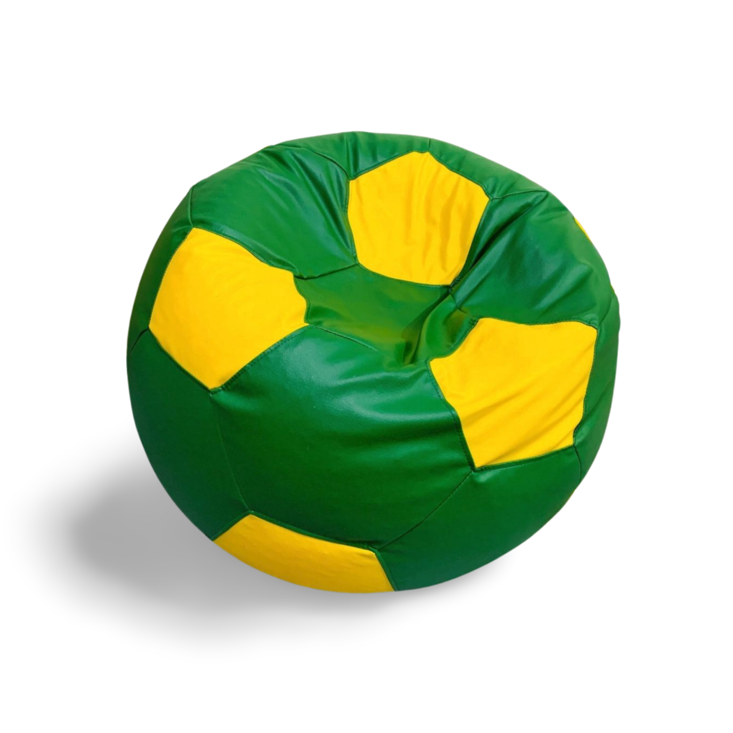4XL PREMIUM YELLOW AND GREEN FOOTBALL BEAN BAG