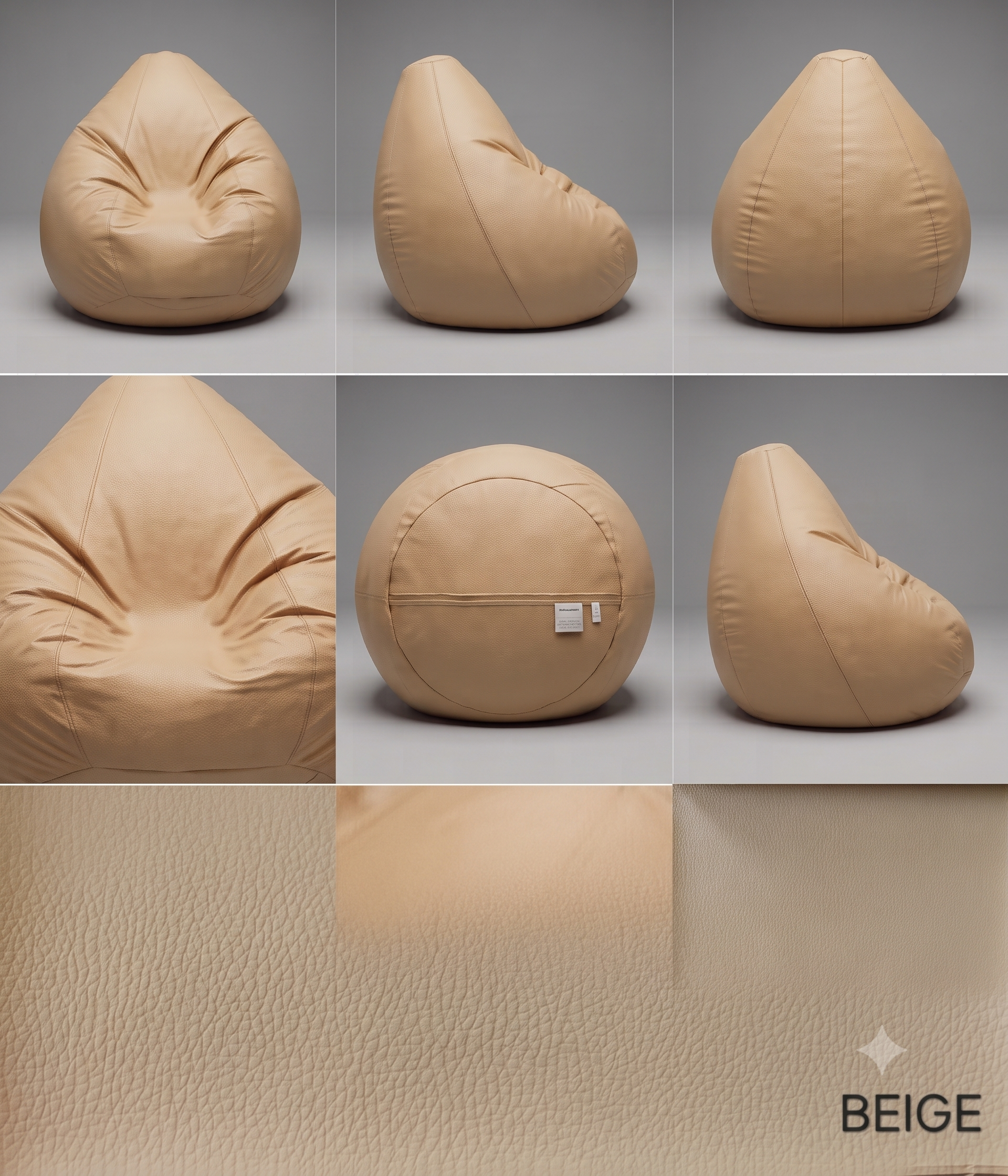 9XL Export Quality Bean Bag – Coffee Brown Unfilled