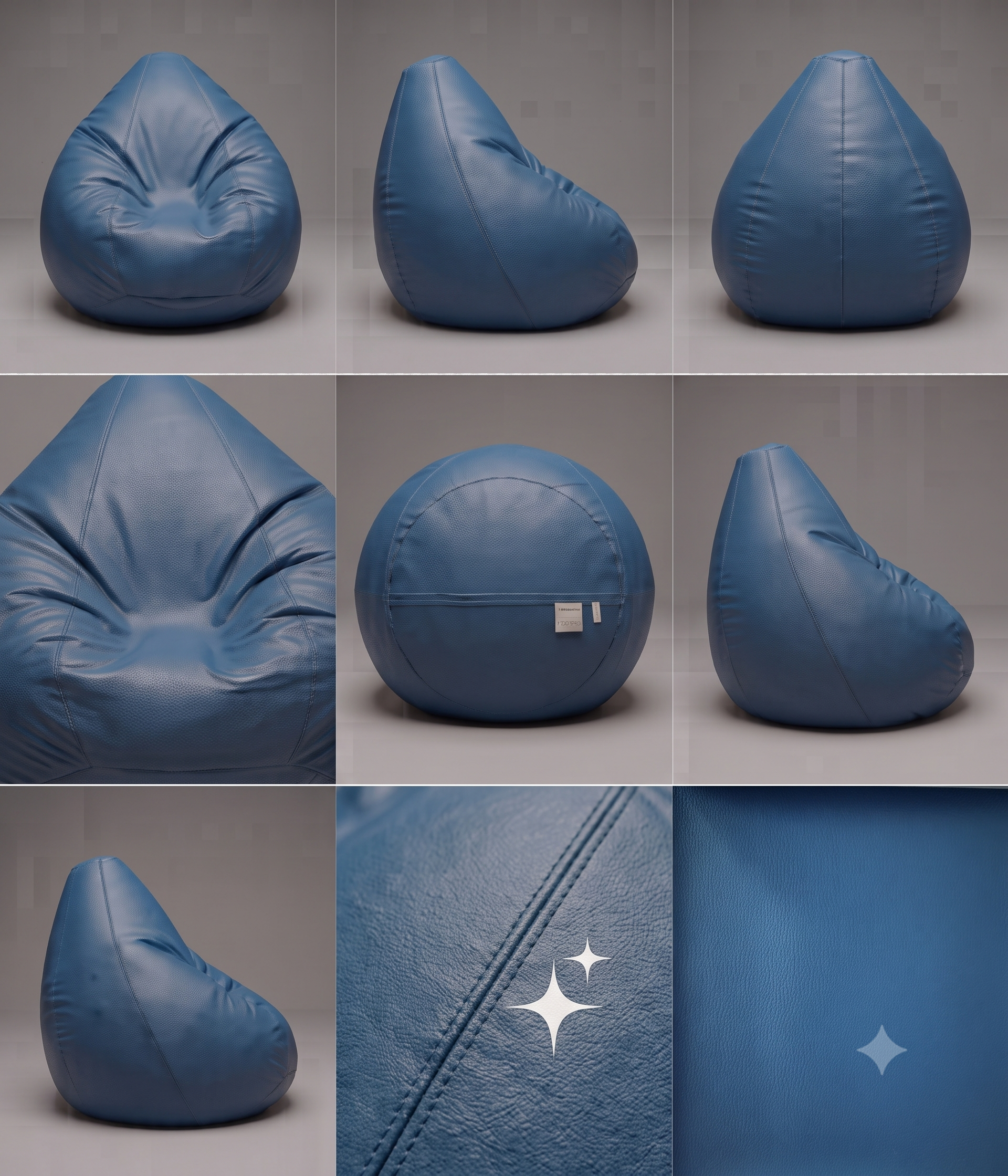 9XL Export Quality Bean Bag – Coffee Brown Unfilled