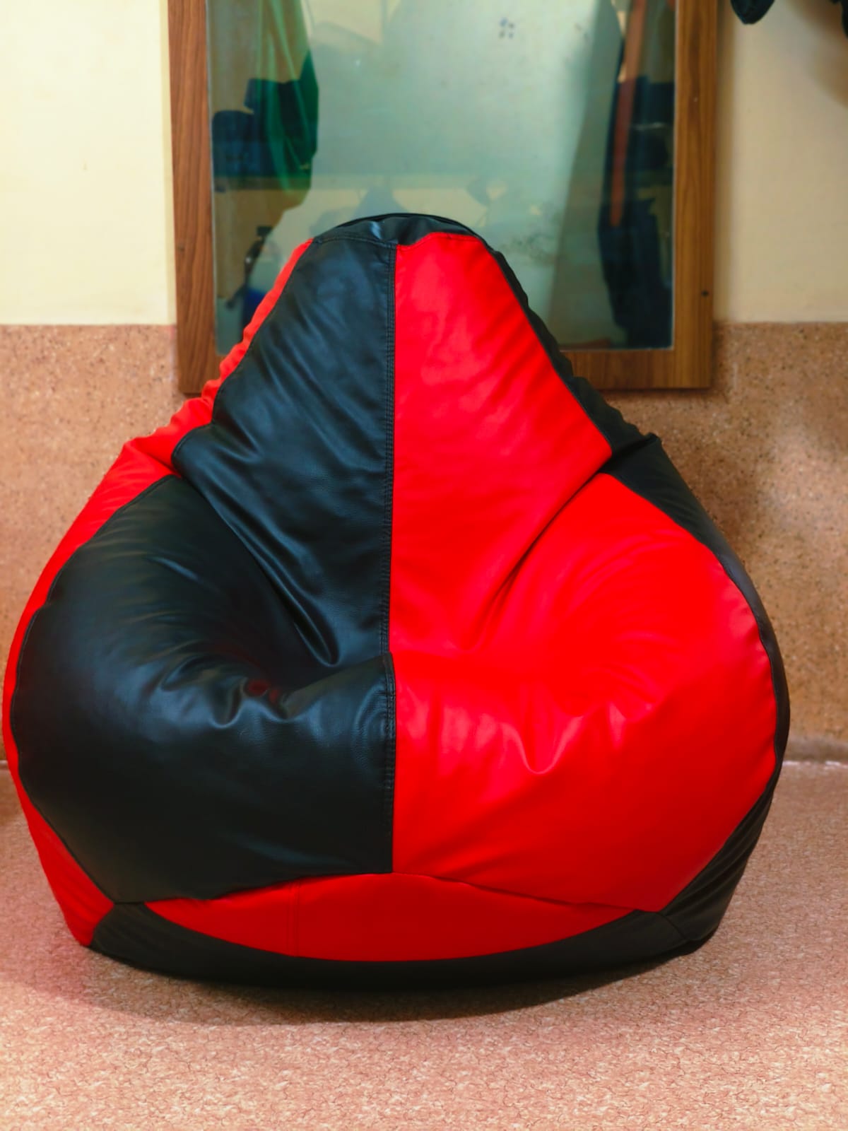 8XL Bean Bag – Export Quality | Red & Black | Filled