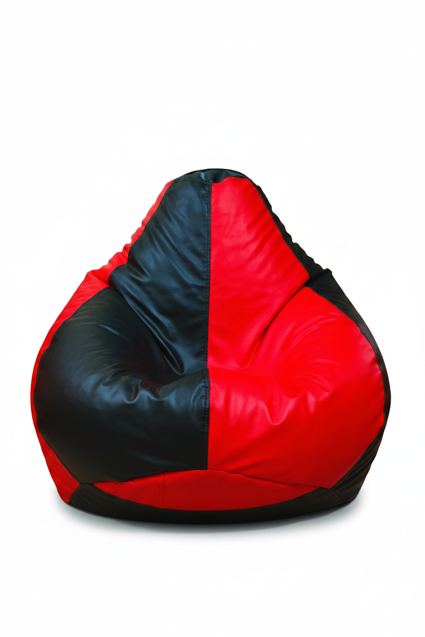 8XL Bean Bag – Export Quality | Red & Black | Filled