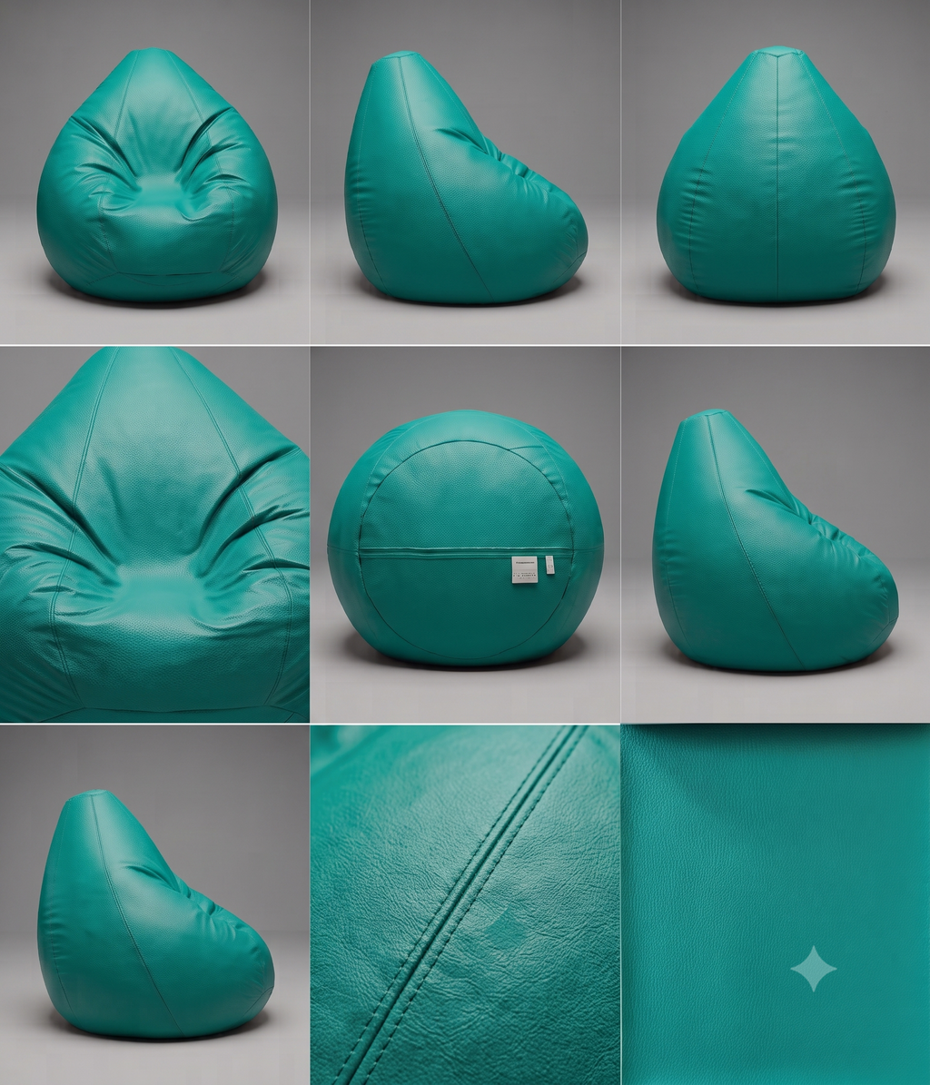 9XL Export Quality Filled Bean Bag – Coffee Brown