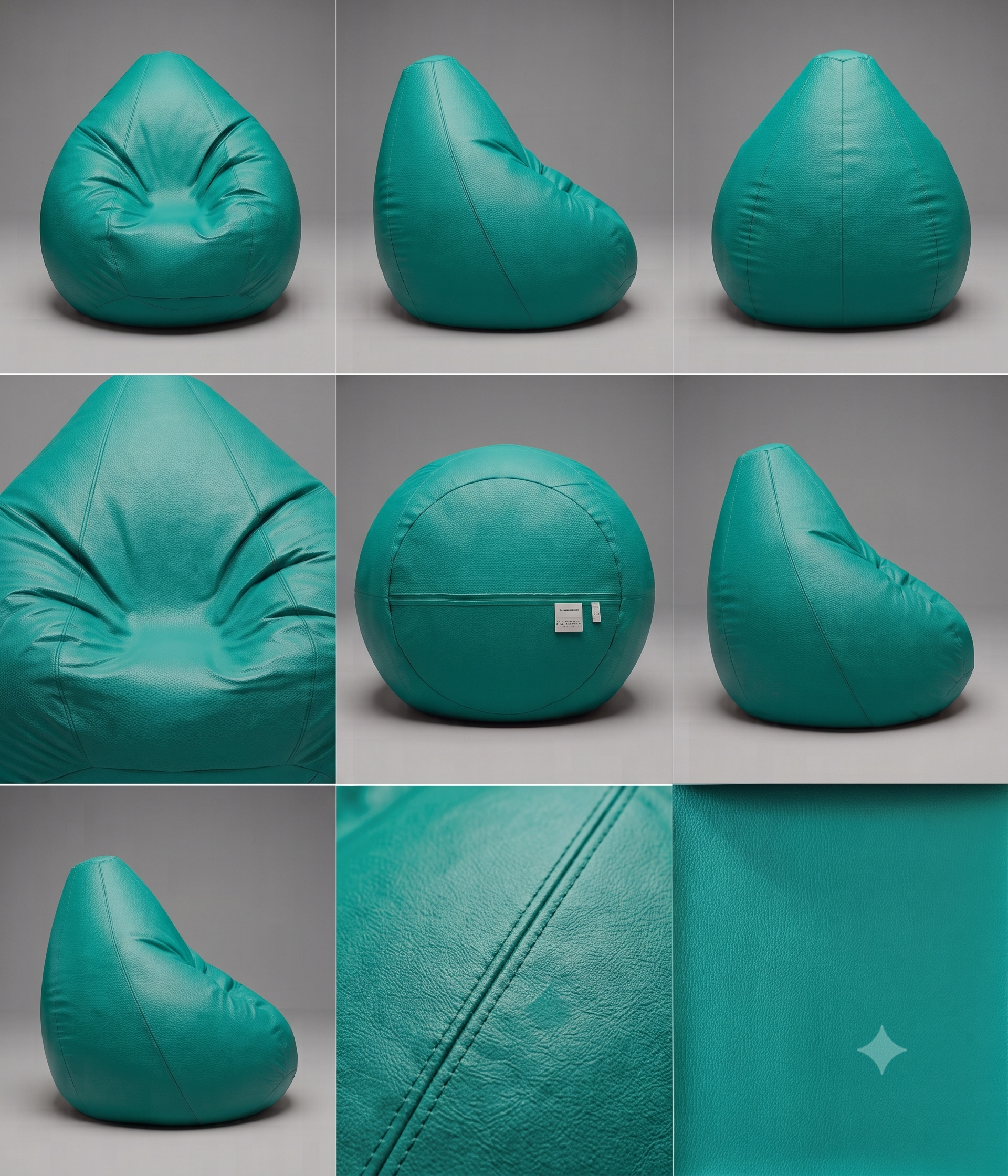 9XL Export Quality Bean Bag – Coffee Brown Unfilled